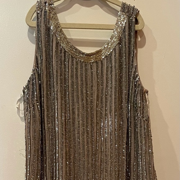 Sequin shirt dress